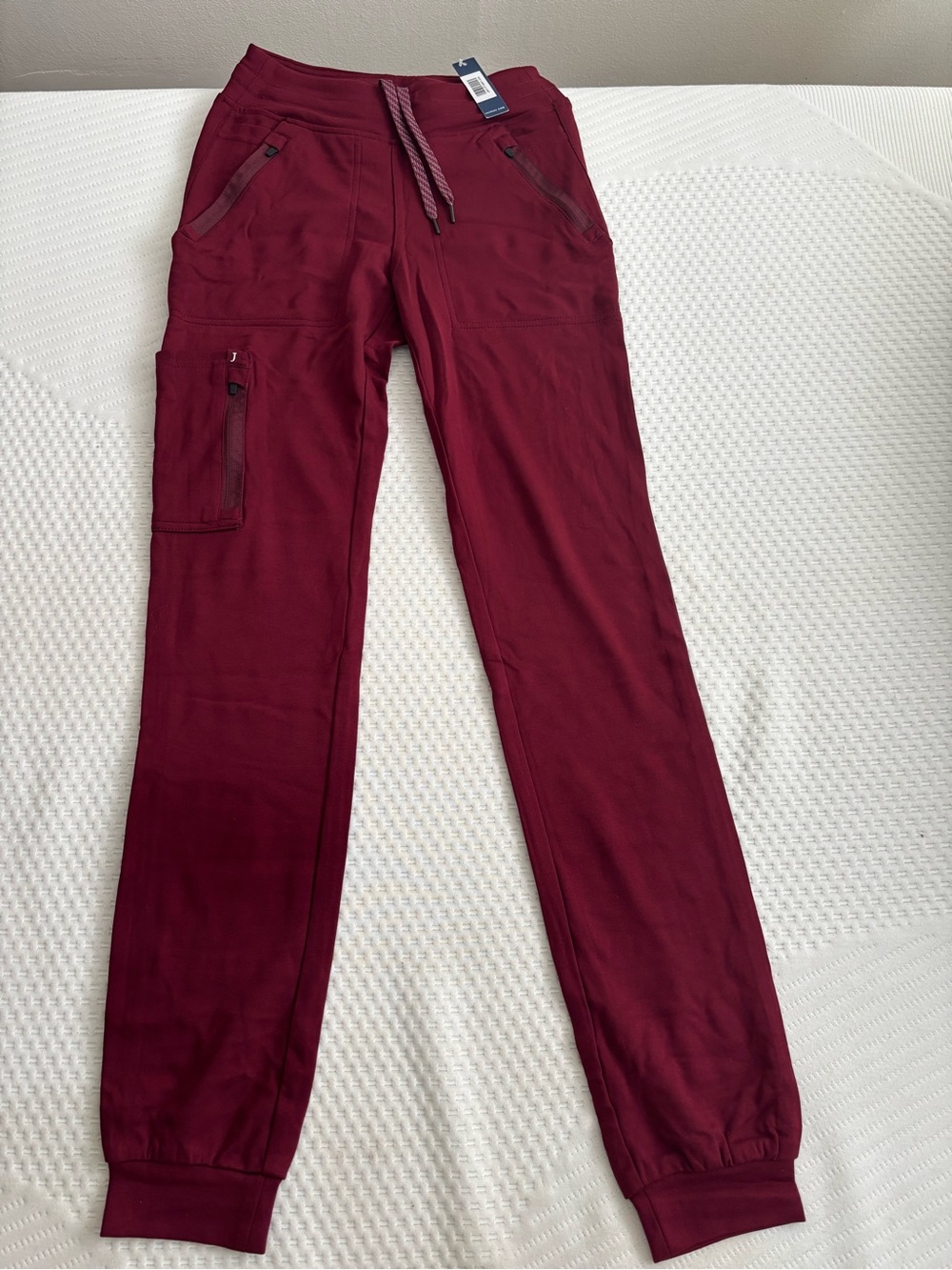 NWT Jaanuu burgundy ultra soft scrub set
